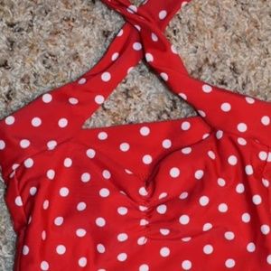Polka dot swim suit
